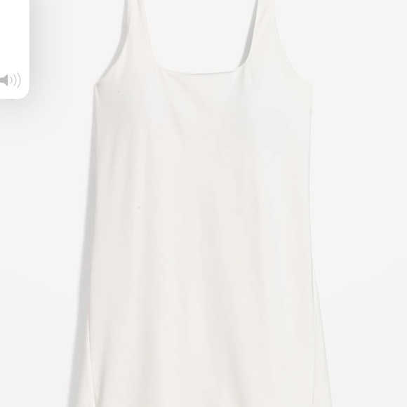 NWT OLD NAVY PowerSoft Sleeveless Shelf-Bra Support Dres: Calla Lilies  SIZE MED - Picture 4 of 7